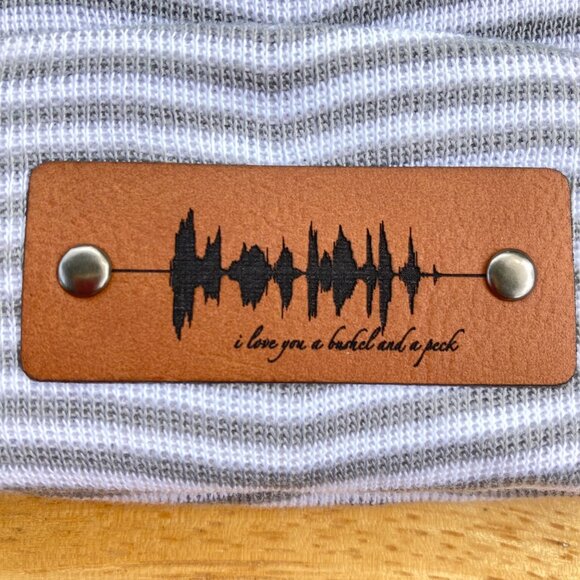 I Love You A Bushel And A Peck Soundwave Newborn Baby Beanie - Gray - Not Custom - Picture 2 of 8